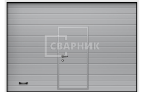 Противопожарные секционные ворота Алютех 4000×5000 СВВ-8528