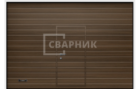 Секционные ворота Алютех с калиткой 2125×2750 СВВ-7519