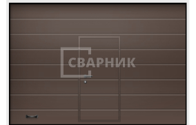 Гаражные ворота секционные автоматика 2125×2750 СВВ-7724