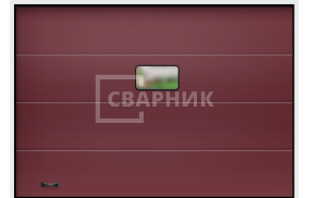 Гаражные ворота с окном 3000×2250 СВВ-8075
