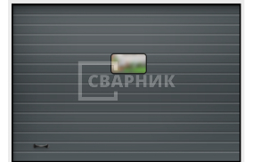 Гаражные ворота с окном 2750×2500 СВВ-8062