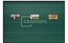 Противопожарные секционные ворота Алютех 2500×2500 СВВ-8521