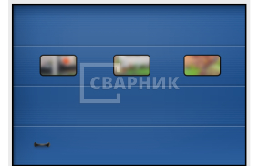 Ворота секционные 5×5 СВВ-8468