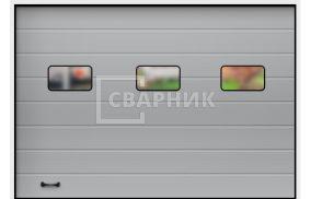 Ворота противопожарные подъемные секционные 4000×4500 СВВ-8503