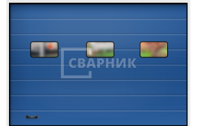 Противопожарные секционные ворота EI-60 5000×4000 СВВ-8480