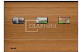 Секционные гаражные ворота Херман 3000×2500 СВВ-7452