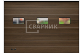 Противопожарные секционные ворота Дорхан 4500×2000 СВВ-8616