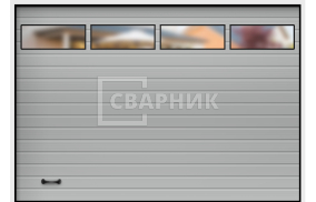 Подъемно-поворотные ворота уличные 2125×2750 СВВ-9037