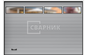 Промышленные секционные ворота Алютех 5000×4500 СВВ-8634