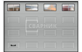Промышленные секционные ворота Alutech 3000×2000 СВВ-8646