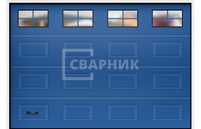 Гаражные подъемно-поворотные ворота утепленные 2750×2250 СВВ-9019
