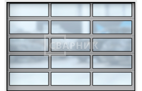 Ворота для мойки секционные 2125×3000 СВВ-8282