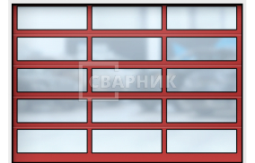 Ворота для мойки секционные 3000×2250 СВВ-8284