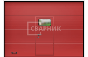 Гаражные ворота с окном 3000×2500 СВВ-8077
