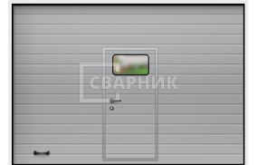 Алютех Prestige секционные ворота 2250×2750 СВВ-8967
