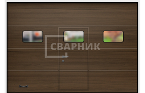 Подъемные ворота с дверью 2750×2250 СВВ-7800
