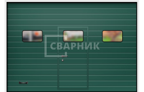 Ворота металлические автоматические секционные утепленные 3000×2125 СВВ-7725