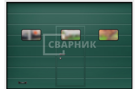 Противопожарные секционные ворота EI-60 4000×4500 СВВ-8510