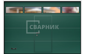 Секционные ворота для гаража Алютех Prestige 2750×2125 СВВ-8962