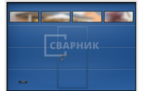 Ворота для гаража подъемные Doorhan 2125×2500 СВВ-7187