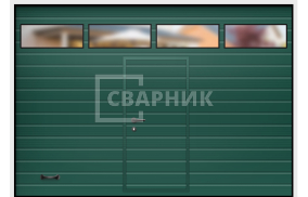 Промышленные секционные ворота Alutech 2500×4000 СВВ-8637