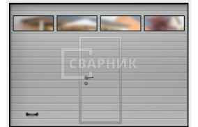 Алютех промышленные ворота 2000×3000 СВВ-8649