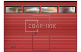Секционные противопожарные ворота EI-60 с калиткой 2000×4500 СВВ-8507