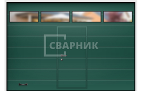 Ворота въезда во двор 2250×2500 СВВ-7651
