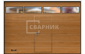 Противопожарные секционные ворота Дорхан 3500×3500 СВВ-8599