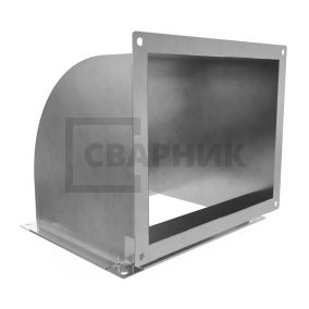 Прямоугольный отвод 90° 150×300 из оцинкованной стали