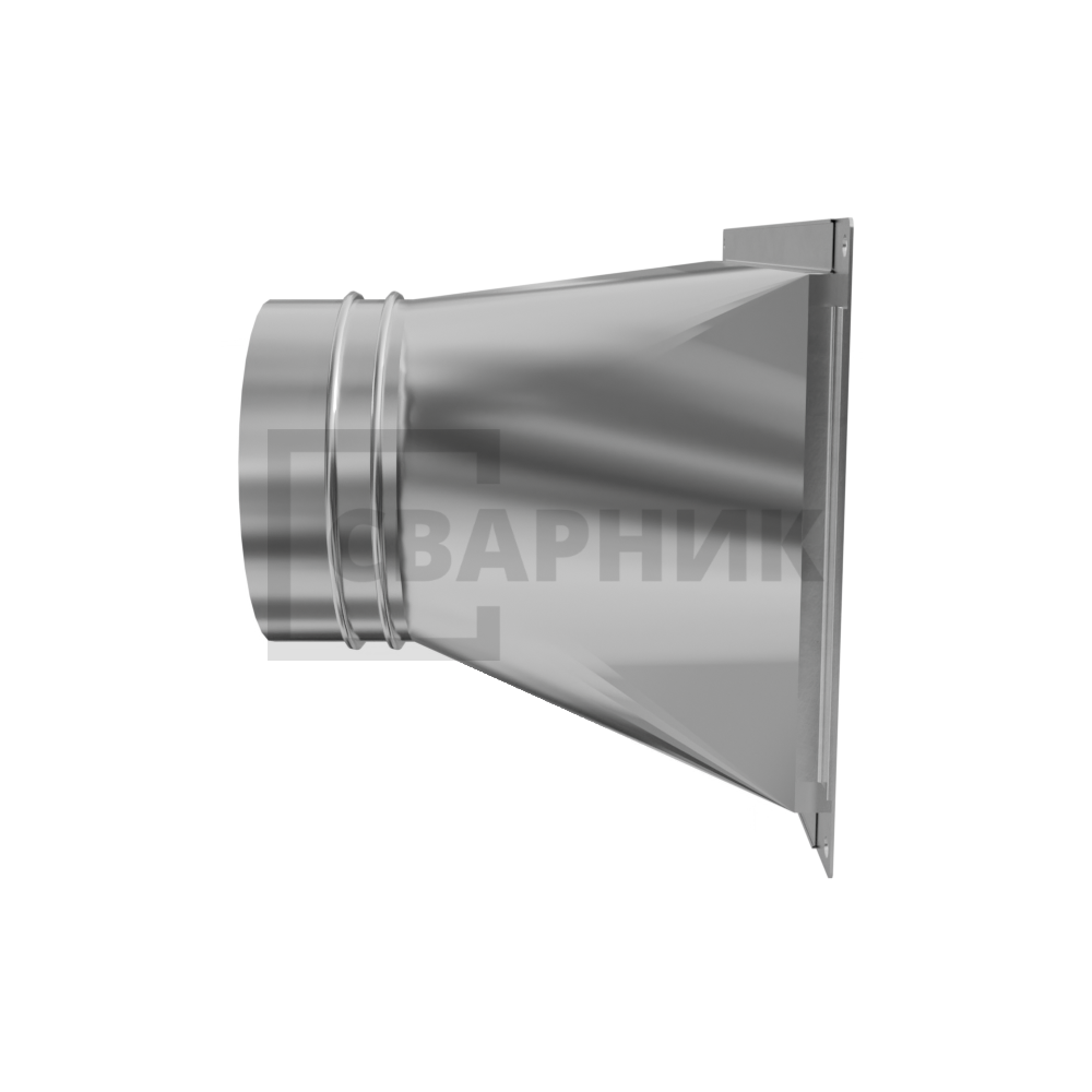 Переход 150×150 Ø160 из оцинкованной стали — миниатюра 4