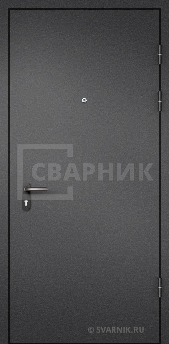 Дверь тамбурная глухая в подъезд порошок — МДФ ДТ-3 — фото 1