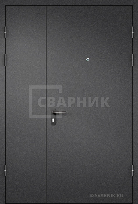 Дверь тамбурная утепленная с отделкой порошковым напылением снаружи ДТ-253 — фото 1