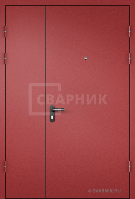 Дверь тамбурная глухая в подъезд порошок — скелет ДТ-201 — фото 1