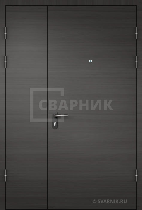 Входная тамбурная дверь наружная с терморазрывом ДТ-255 нитроэмаль НЦ — фото 1