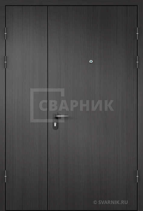 Тамбурная дверь в квартиру ДТ-246 с черным окрасом — фото 1