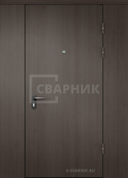 Тамбурная дверь глухая с перегородкой МДФ — скелет ДТ-55 — фото 1